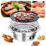 Portable Charcoal Grill – Stainless Steel