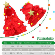 Christmas Tree Pet Costume Cloak for Cats