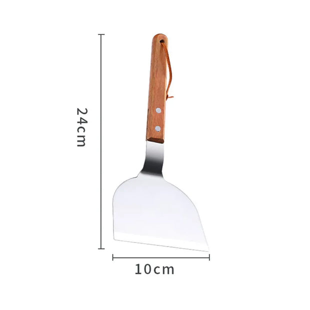 Stainless Steel Wood Handle Cooking Spatula Shovel
