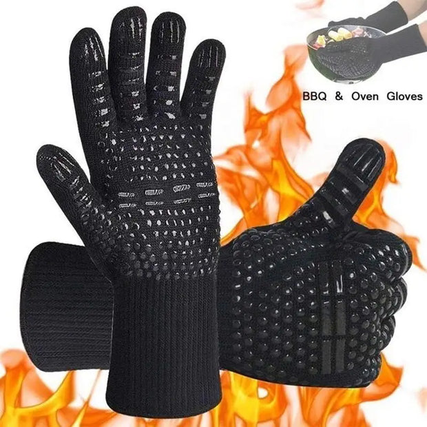 BBQ Heat-Resistant Silicone Oven Gloves
