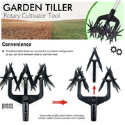 2-in-1 Garden Aerator and Rotary Tiller