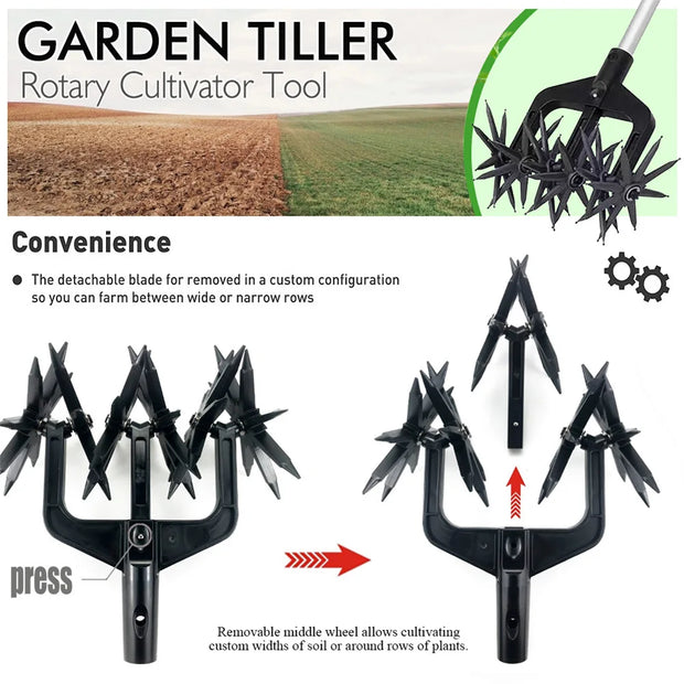 2-in-1 Garden Aerator and Rotary Tiller