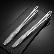 Stainless Steel Kitchen BBQ Grill Meat Tongs