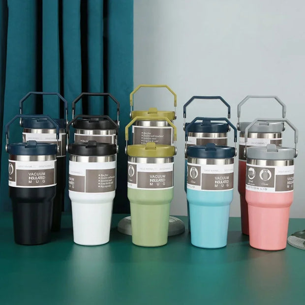Stainless Steel Thermos Travel Cup Hot Cold Insulated