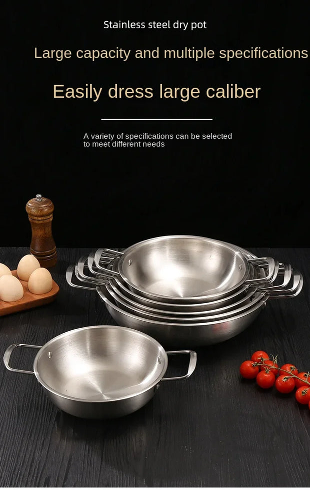 Korean Gold Stainless Steel Single Hot Pot