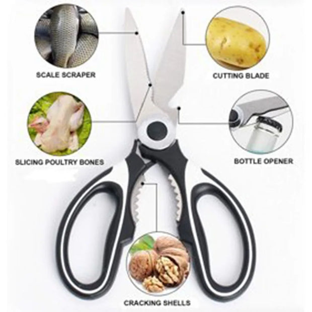 Heavy Duty Ultra Sharp Kitchen Shears with Protective Cover