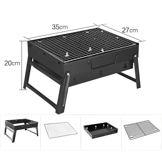 Portable Stainless Steel Charcoal Grill