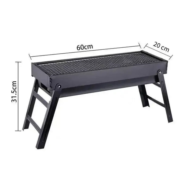 Folding Charcoal BBQ Grill for Outdoor Camping
