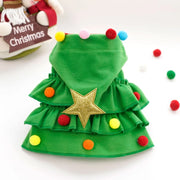 Christmas Tree Pet Costume Cloak for Cats
