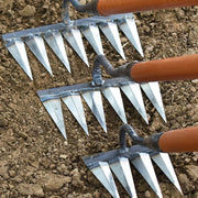 Iron Gardening Hoe Rake for Weeding & Soil