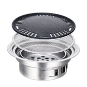 Portable Charcoal Grill – Stainless Steel