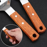 Stainless Steel Spatula with Wooden Handle – Heavy Duty BBQ & Kitchen Turner