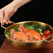 Single-Person Stainless Steel Hotpot with Handles