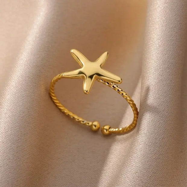 Heart Zircon 18K Gold plated Bridal Rings