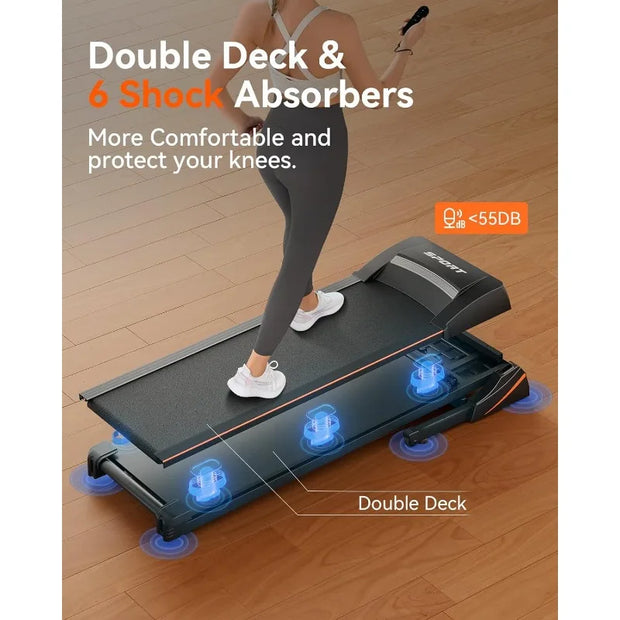 Folding Treadmill Home Bluetooth Incline Shock Absorption