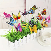 10PCS Colorful Butterfly Garden Yard Flower