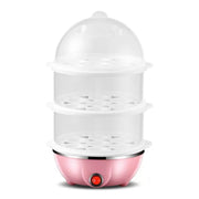 Portable Electric Egg Boiler – 3-Layer Mini Steamer