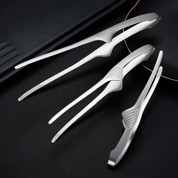 304 Stainless Steel Long Handle BBQ Tongs