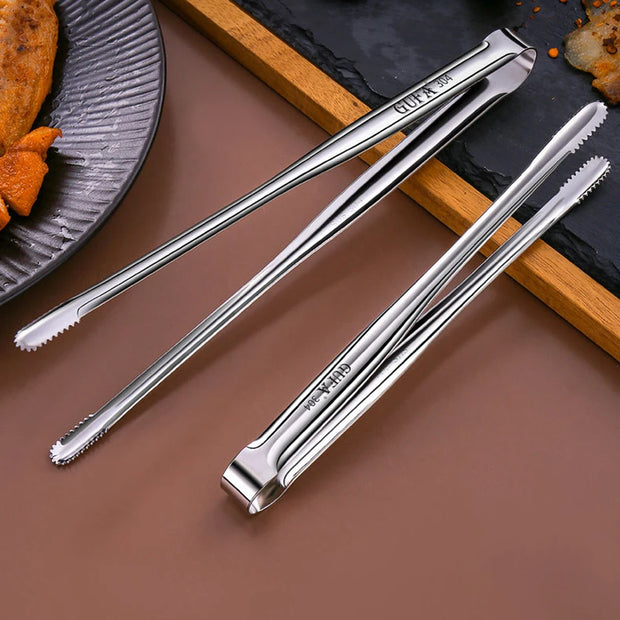 304 Stainless Steel Cooking Tweezers – Kitchen & BBQ Tongs