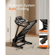 Folding Treadmill Home Bluetooth Incline Shock Absorption
