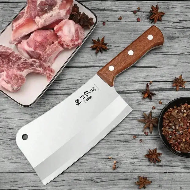 Professional Stainless Steel Meat Cleaver – 30.5cm Full Length