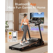 Folding Treadmill Home Bluetooth Incline Shock Absorption