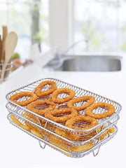 3-Piece Stackable Air Fryer Rack Set