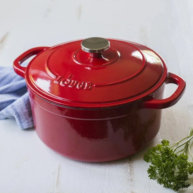 Lodge 5.5 Quart Enameled Cast Iron Dutch Oven