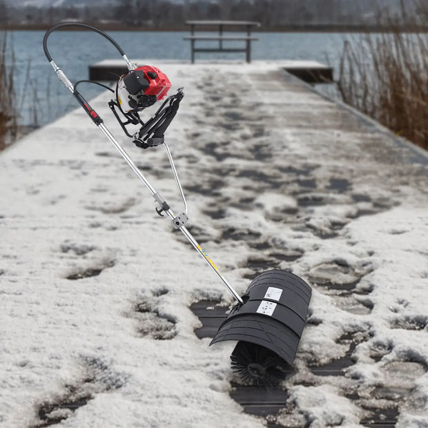 Petrol-Powered Sweeper with Nylon Brush