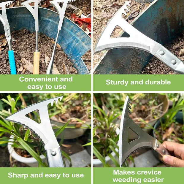Manual Crack Weeder Garden Weed Removal Tool