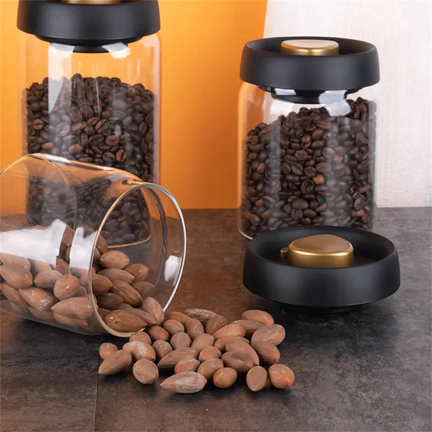 Vacuum Sealed Glass Storage Jar