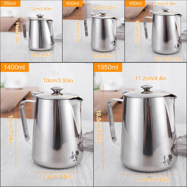 Stainless Steel Milk Frothing Pitcher