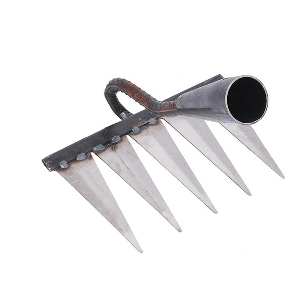 Iron Gardening Hoe Rake for Weeding & Soil