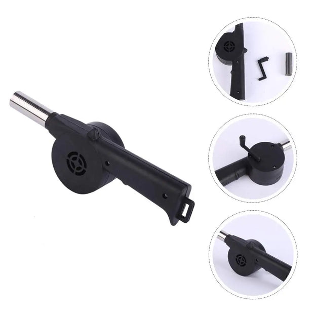 Portable Hand Crank BBQ Air Blower Fan