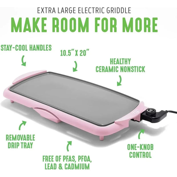 Large 20" Electric Griddle