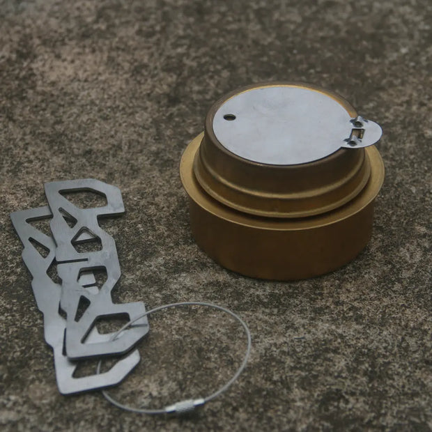 Camping Bronze Solid Alcohol Stove