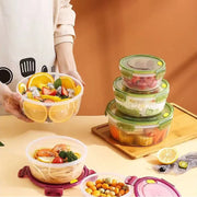 Microwave-Safe Transparent Food Storage Lunch Box