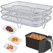 3-Piece Stackable Air Fryer Rack Set