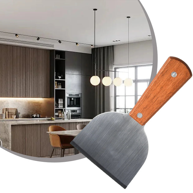 Stainless Steel Steak Spatula with Wooden Handle