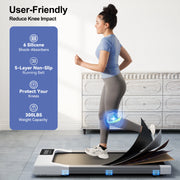 3-in-1 Silent Treadmill, 2.5HP, 300LBS