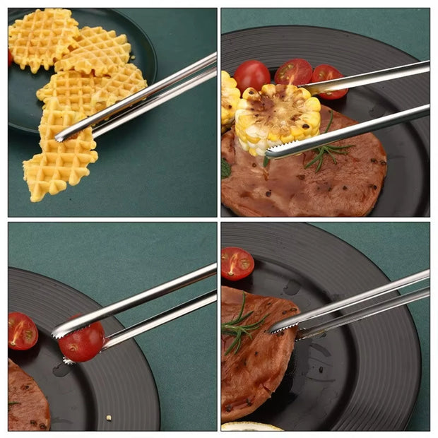 304 Stainless Steel BBQ Grill Tongs Clip