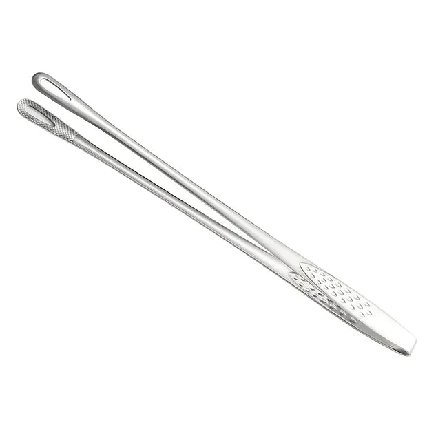 Stainless Steel Kitchen BBQ Grill Meat Tongs
