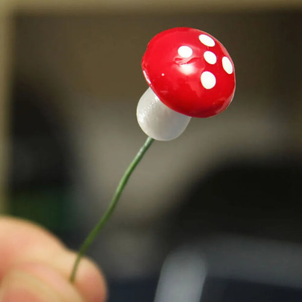50Pcs Mini Red Foam Mushrooms