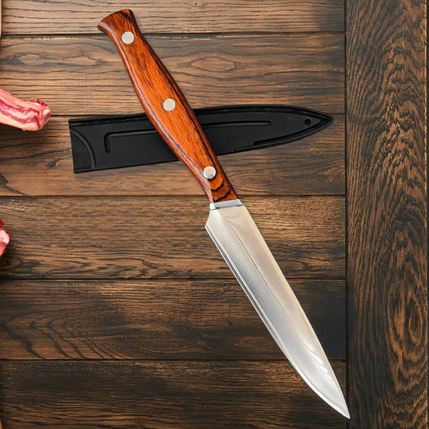 67-Layer Damascus Steel Paring Knife – VG10 Core, Premium Fruit Knife