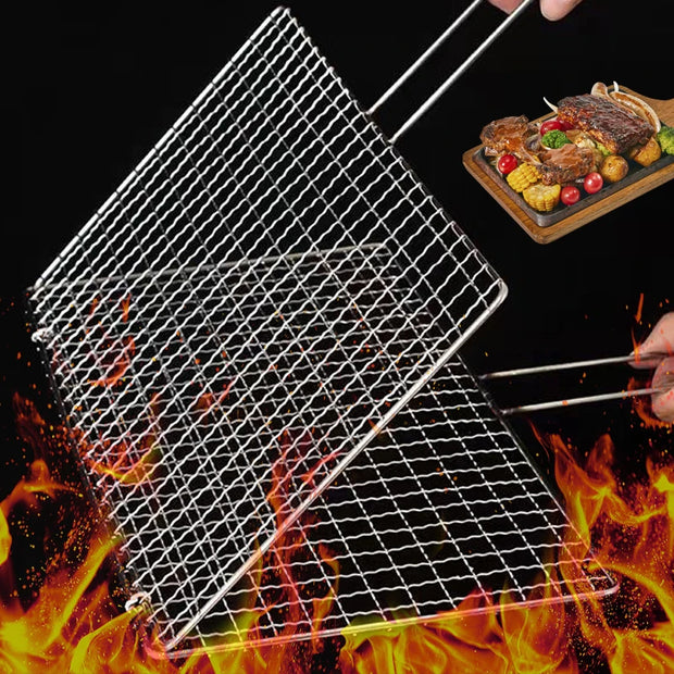 Stainless Steel BBQ Mesh with Handle