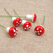 50Pcs Mini Red Foam Mushrooms