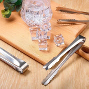 Stainless Steel Ice Cube Tongs – Durable Kitchen Clip for Ice, Sugar, Snacks