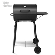 Charcoal BBQ Grill with Adjustable Charcoal Pan & Thermometer