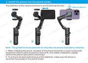 Handheld 3-Axis Gimbal Stabilizer for Smartphones