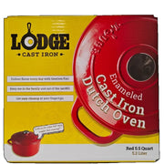 Lodge 5.5 Quart Enameled Cast Iron Dutch Oven
